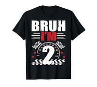 Bruh I'm 2 Two Race Car 2ème anniversaire Voiture de course 2 ans T-Shirt