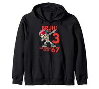 Bruh I'm 3 But One-Day I'll Be 67 Retro 3rd Birthday Kids Sweat à Capuche