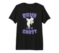 Bruh I'm A Ghost Fantôme Dabbing Graphique Danseur Hip Hop T-Shirt Haut de Gamme