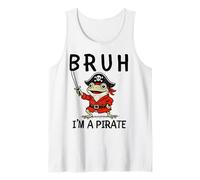 Bruh I'm a Pirate Retro Frog Fête d'anniversaire Assortie pour Enfants Débardeur