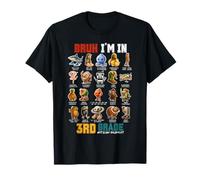 Bruh I'm in 3rd Grade Funny Back to School Italian Brainrot T-Shirt