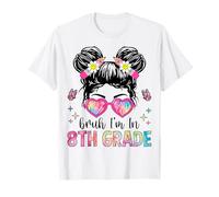 Bruh I'm In 8th Grade Messy Bun Back to School 8e année T-Shirt