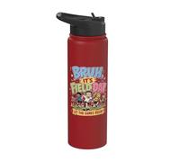 Bruh It's Field Trip Let The Games Begin Stainless Steel Insulated Water Bottle