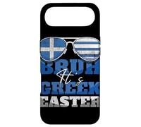 Bruh It's Gr aster Holiday Greece Flag Grec Easter Flag Grec Easter Coque pour iPhone Air