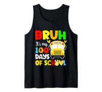 Bruh It's My 100 Days of School Loves Kids School Bus Driver Débardeur