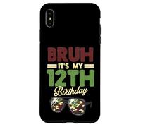 Bruh Its My 12th Birthday Lunettes de Soleil Motif Camouflage Coque pour iPhone XS Max
