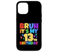 Bruh It's My 13th Birthday Funny 13 Year Old Teenager Age 13 Ans Coque pour iPhone 12/12 Pro