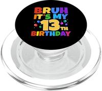 Bruh It's My 13th Birthday Funny 13 Year Old Teenager Age 13 Ans PopSockets PopGrip pour MagSafe