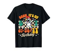 Bruh It's My 67-57 = 11e Anniversaire Licorne Dabbing Cool Kid T-Shirt
