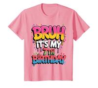 Bruh Its My 7th Birthday Chemise Garçon Fille Adolescent T-Shirt