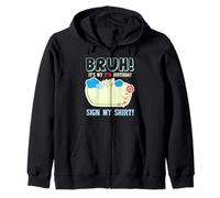 Bruh Its My 7th Birthday Signature Milestone Keepsake Fun Sweat à Capuche