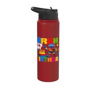 Bruh Its My Birthday - Brick Builder Block Building Stainless Steel Insulated Water Bottle
