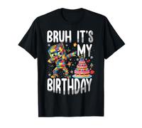 Bruh It's My Birthday Brick Builder Master Builder T-Shirt