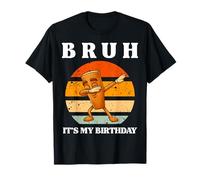 Bruh It's My Birthday Dabbing Tung Tung Sahur Kids Boys T-Shirt