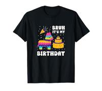 Bruh It's My Birthday Jolie piñata Lama drôle T-Shirt
