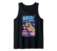 Bruh It's My Birthday T-rex Boy Girl Family Party Bday Dinosaure Débardeur