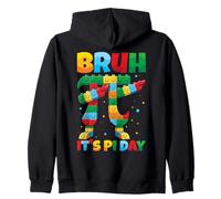 Bruh It's Pi Day Symbole Pi Briques Pi Blocks Master Builder Sweat à Capuche