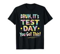 Bruh It's Test Day You Got This Testing Day Tie Dye Kids T-Shirt