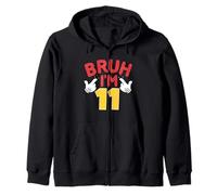 Bruh, J'Ai 11 Ans, Cadeaux pour garçons et Filles, C'est Mon 11e Anniversaire Sweat à Capuche