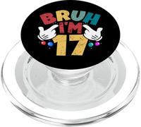 Bruh, J'Ai 17 Ans, Cadeaux pour garçons et Filles, C'est Mon 17e Anniversaire PopSockets PopGrip pour MagSafe
