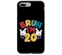 Bruh, J'Ai 20 Ans, Cadeaux pour garçons et Filles, C'est Mon 20e Anniversaire Coque pour iPhone 7 Plus/8 Plus