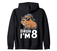 Bruh, J'Ai 8 Ans, Capybara Sweat à Capuche