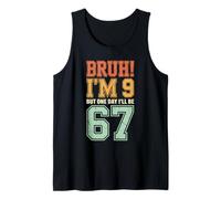 Bruh, J'Ai 9 Ans, mais Un Jour, j'aurai 67 Ans, rétro, 9e Anniversaire, Enfants Débardeur