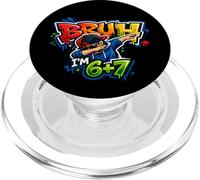 Bruh, Je suis 6+7 13e Anniversaire pour garçons 67 Meme Six Seven 13 Dabbing PopSockets PopGrip pour MagSafe