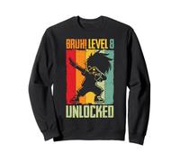 Bruh Level 8 Dabbing Boy Débloqué 8 Ans Sweatshirt