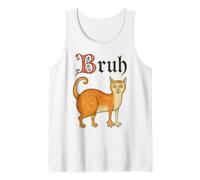 Bruh Medieval Cat Meme Funny Renaissance Faire Débardeur