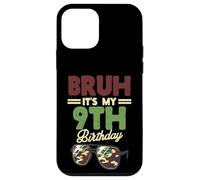 Bruh My 9th Birthday Lunettes de Soleil Motif Camouflage Coque pour iPhone 12 Mini