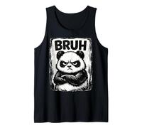 Bruh Panda Funny Grumpy Panda Bear Men Women Kids Teens Débardeur