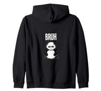 Bruh Panda Funny Grumpy Panda Bear Men Women Kids Teens Sweat à Capuche
