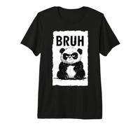 Bruh Panda Funny Grumpy Panda Bear Men Women Kids Teens T-Shirt Haut de Gamme