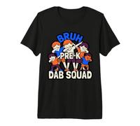 Bruh Pre-K Dab Squad Funny Baby Kids Humour Group T-Shirt Haut de Gamme
