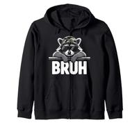 Bruh Raccoon Trash Chapeau Camouflage pour Jeunes Adolescents Enfants Argot Sweat à Capuche