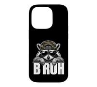 Bruh Raccoon Trash Racoon Camo Hat Youth Teens Kids Slang Coque pour iPhone 14 Pro