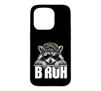Bruh Raccoon Trash Racoon Camo Hat Youth Teens Kids Slang Coque pour iPhone 15 Pro