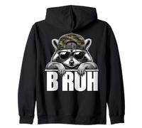 Bruh Raccoon Trash Racoon Camo Hat Youth Teens Kids Slang Sweat à Capuche