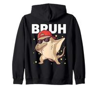 Bruh Raie de Dabbing drôle pour Enfants garçons Amoureux des Animaux de l'océan Sweat à Capuche