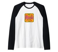 Bruh Retro Bubble Typographie avec Mème Nuages Sourire Mignon Manche Raglan