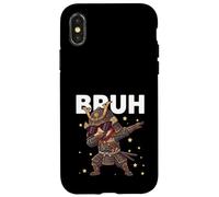Bruh Samouraï drôle pour Enfants garçons Amateurs d'histoire Japonaise Coque pour iPhone X/XS