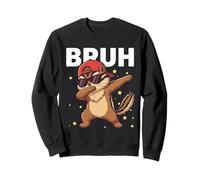 Bruh Tamias drôle pour Enfants garçons Amoureux des Animaux Sweatshirt