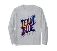 Bruh Team Blue Field Day Jeu Spirit W ompétition Cheer Manche Longue