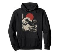 Bruh. The Great Wave Kanagawa Japanese Funny Surf T-Rex Sweat à Capuche