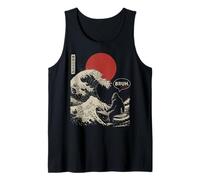 Bruh. The Great Wave Kanagawa Japanese Surf Bigfoot Débardeur