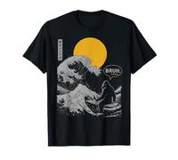 Bruh. The Great Wave Kanagawa Japanese Surf Bigfoot T-Shirt