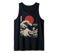 « Bruh. » The Great Wave Kanagawa Surf Japonais Alien Débardeur