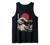 « Bruh. » The Great Wave Kanagawa Surf Japonais Alien Débardeur