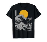 « Bruh. » The Great Wave Kanagawa Surf Japonais Alien T-Shirt